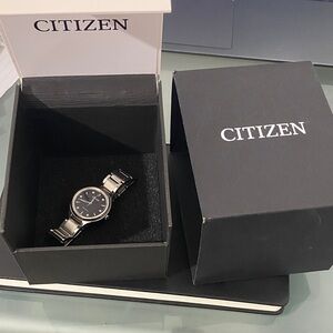 Citizen Black and Silver Watch